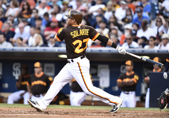 Yangervis Solarte was one of the top few players offensively for the Padres in 2015 - with over 50 Extra Base Hits in his 1st full season with the club. Solarte was acquired at the 2014 Trade Deadline for Chase Headley, and has put up similar numbers offensively for a fraction of the price. Solarte is one of the guys that may have already nailed down a Starting Position in 2016. He Matt Kemp and Wil Myers are the only real solidifying players to begin the year in the field and in the lineup.