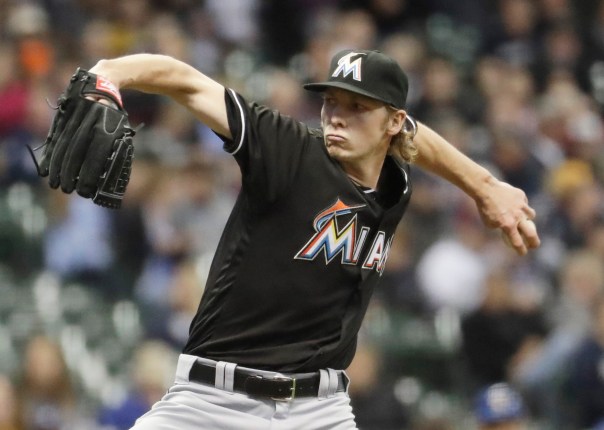 Marlins Brewers Baseball