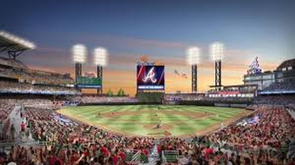 SunTrust Park will open up its gates for baseball for the 1st time ever on Friday Apr 14, 2017. It is the last home opener to have its game on the schedule for the 2017 Regular Season.. IMAGE - Ballparksofbaseball.com
